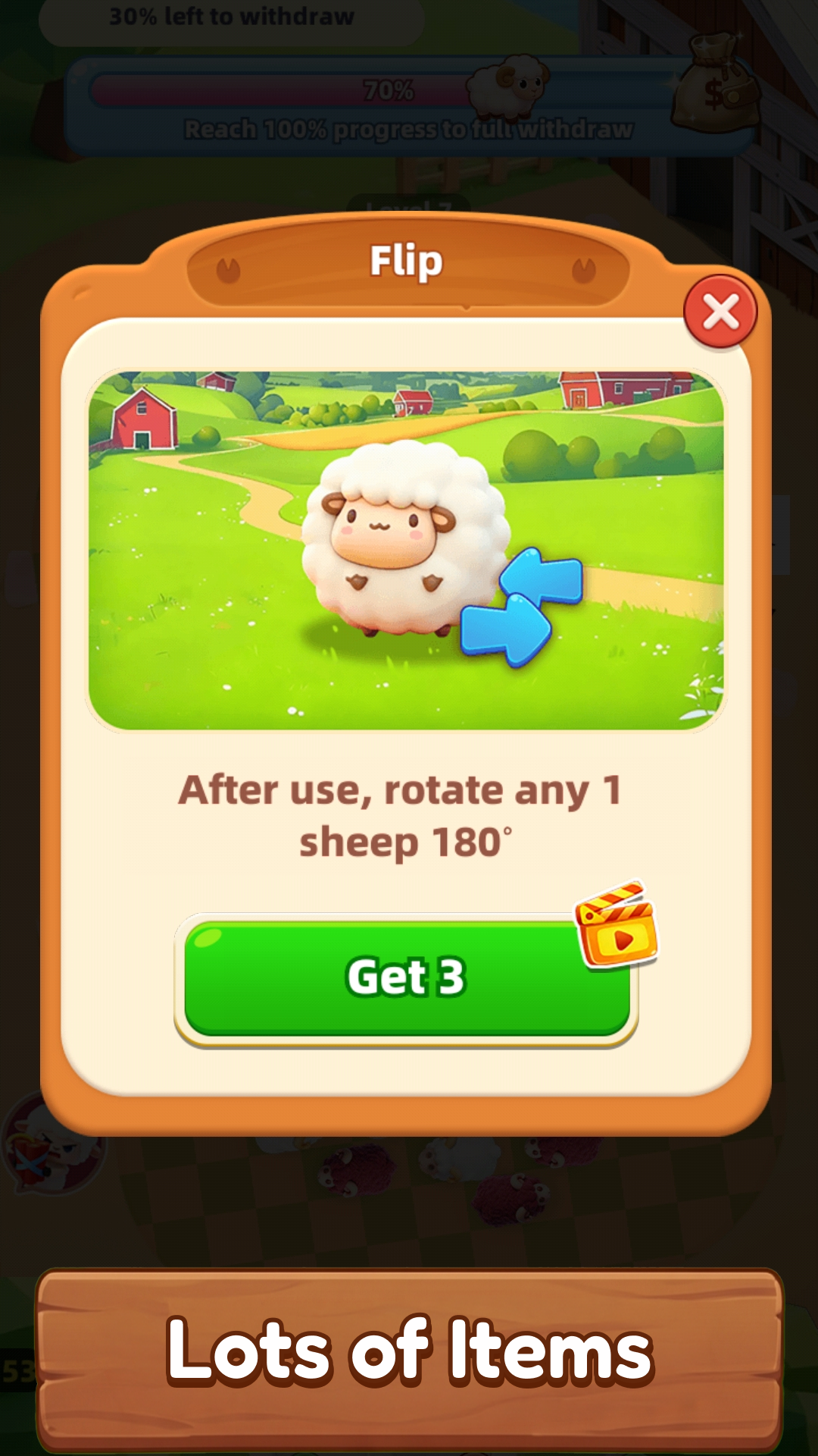 Sheep Puzzle Escape — tap sheep in order to clear the pen